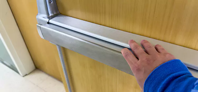 Installing a Push Bar on a Door West Islip
